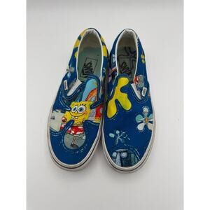 Vans x Spongebob Classic Slip-On Sneaker Shoe Aloha Bob Blue Patrick